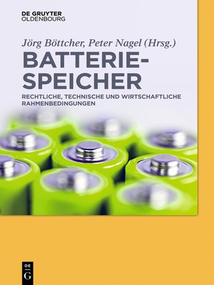 cover image of Batteriespeicher